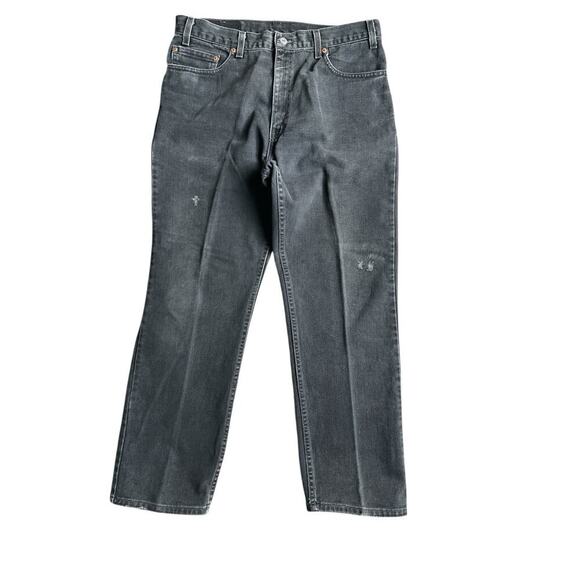 Vintage Levis 505 Regular Fit Straight Leg Jeans Size 36x30 USA Distressed